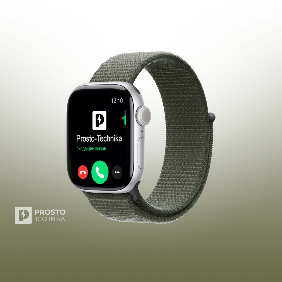 Apple Watch S11 42mm Silver Sport Loop Forest
